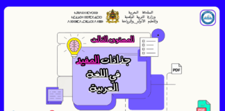 جذاذات المفيد في اللغة العربية المستوى الثالث2025 جذاذات المفيد في اللغة العربية المستوى الثالث