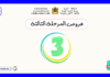 فروض المرحلة الثالثة المستوى الثالث 2025 فروض المرحلة الثالثة المستوى الثالث