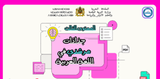 جذاذات مرشدي في اللغة العربية المستوى الثالث جذاذات مرشدي في اللغة العربية المستوى الثالث