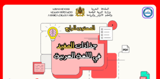 جذاذات المفيد في اللغة العربية المستوى الرابع جذاذات المفيد في اللغة العربية المستوى الرابع