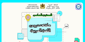 ملخص دروس اللغة العربية المستوى السادس ابتدائي PDF ملخص دروس اللغة العربية المستوى السادس ابتدائي pdf