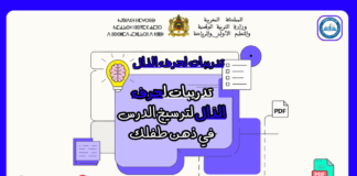 تدريبات لحرف الذال حرف الذال