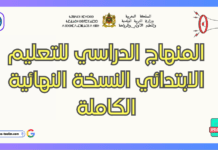 المنهاج الدراسي للتعليم الابتدائي النسخة النهائية الكاملة : دليل شامل لفهم بنية التعليم الأساسي بالمغرب